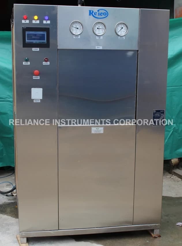 Stainless Steel Triple Wall Reico Sliding Door Steam Sterilizer, Chamber Volume: 250 - 2000 Litres, Warranty: 1 Year