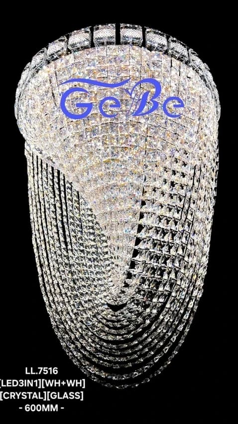 Hanging Crystal Light, 600 mm (2 ft)