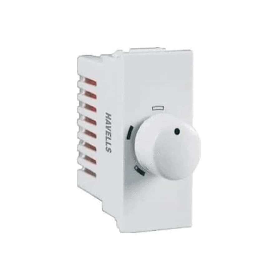 White Crabtree Verona Fan Regulator - 1 M 4 Step