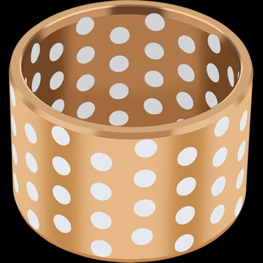 GGB-DB Cast Bronze Graphite Bushings With Solid Lubricant Inserts, For Industrial
