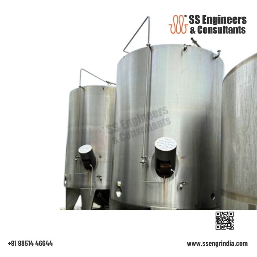 Stainless Steel Vertical Jacketed Tank