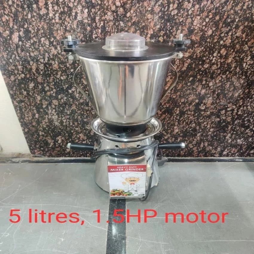 Capacity: 5L 1500 W Mixer Grinder Commercial 1.5 HP, For Hotel