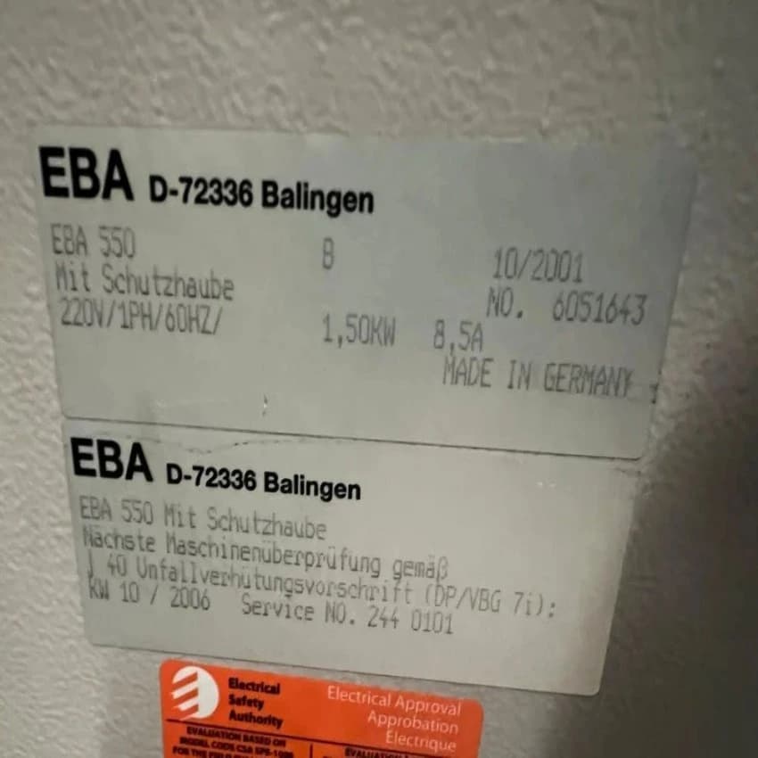 Eba 550, Micro Cut, Shredding Capacity: 150 Sheets