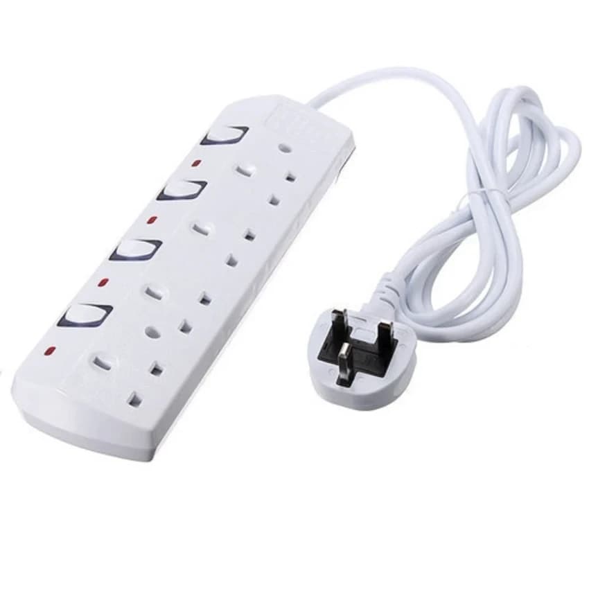 3 Pin 4 Electric Extension Socket