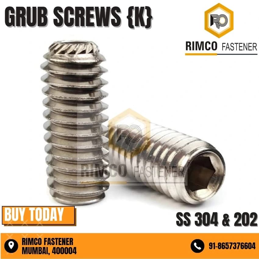 Stainless Steel Socket Head Grub Screw, Diameter: 2 mm