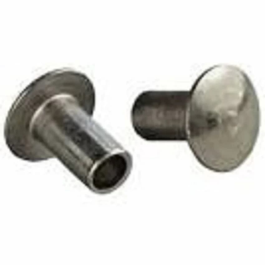 Round Gray gi metal rivets, Size: 8mm