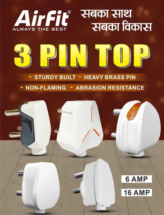 3 Pin Top Kreta 6A 110V
