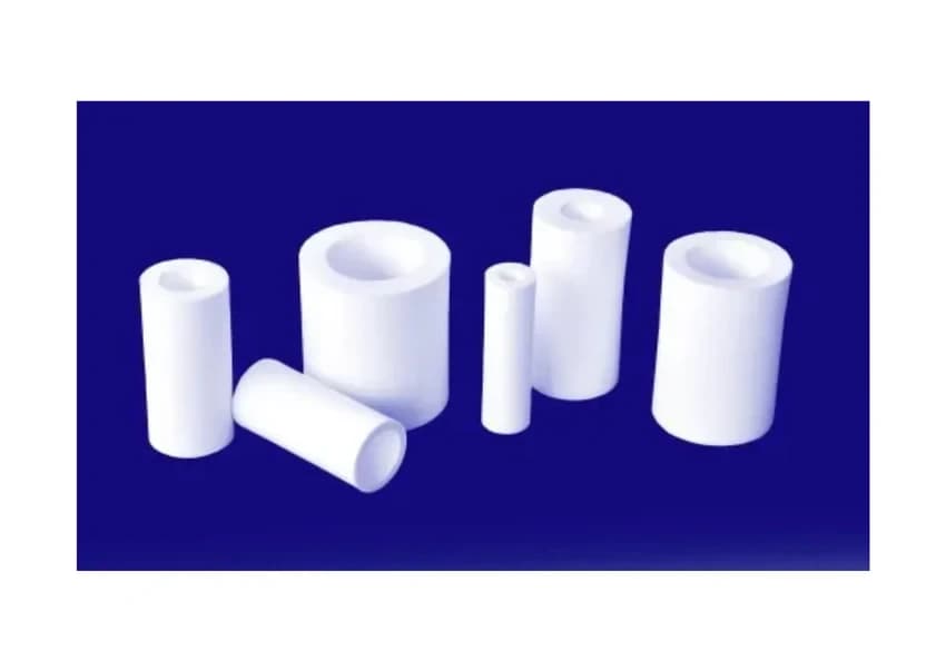 Circular PTFE Teflon Bush, White