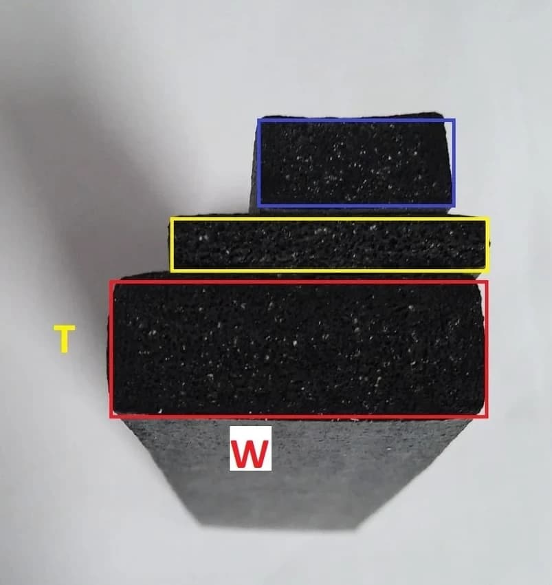 Black Epdm Sponge Strip, Optional, 30-35