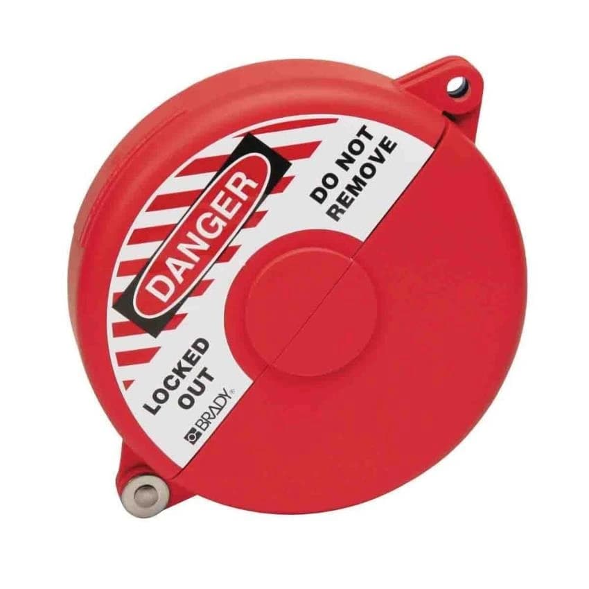 Red Plastic Matt Gate Valve Lockouts, Multipurpose