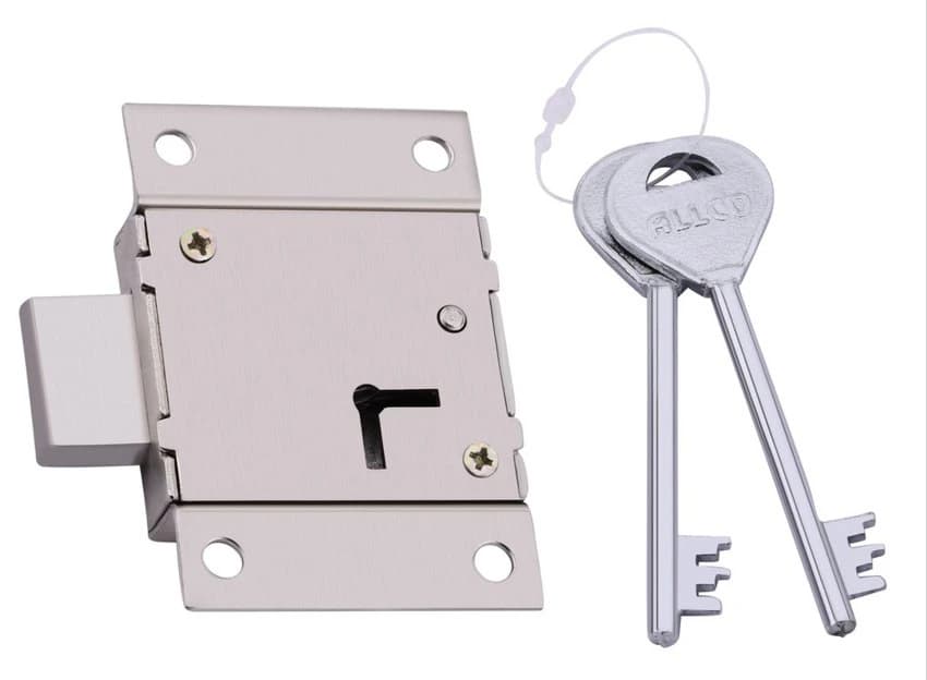 Allco MS Cupboard Lock And Key Set, BCP, Packaging Size: 75mm