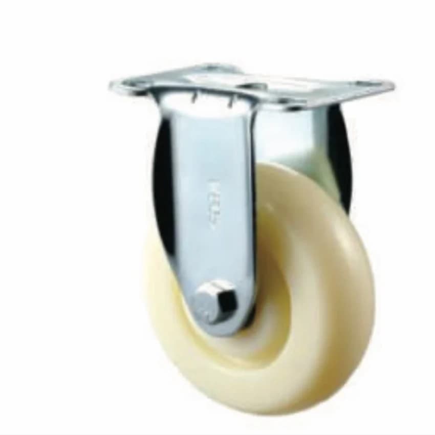 6X2 6x1.5 Nylon Fix Castor Wheel, Load Capacity(kg): 100 kg