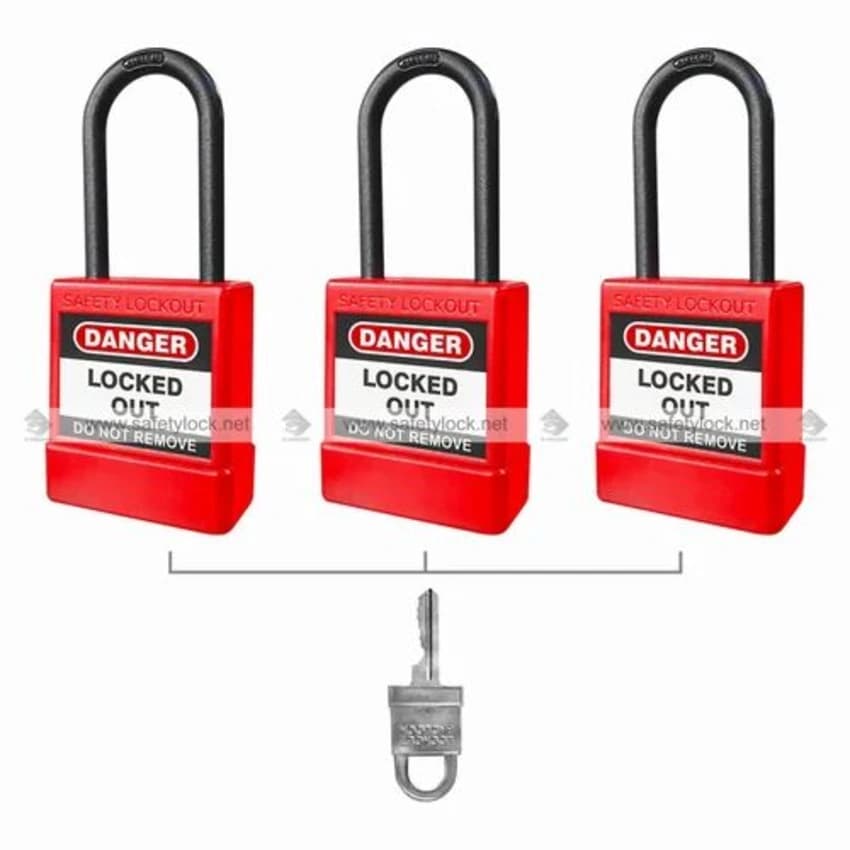 Nylon Shackled Electrical Lockout Padlock