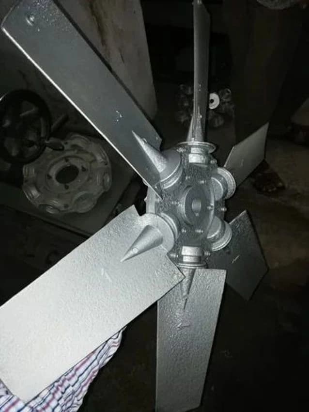 Aluminium Adjustable Axial Flow Fan Impeller, For Industrial