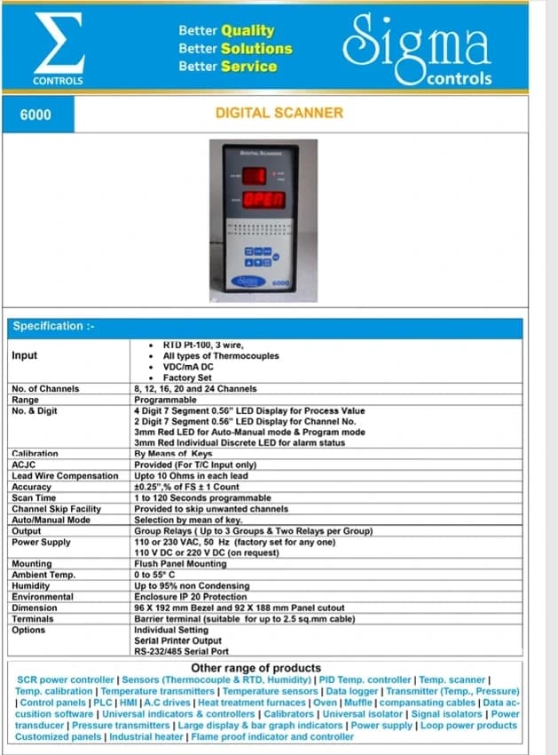 Temperature Scanner Data Logger