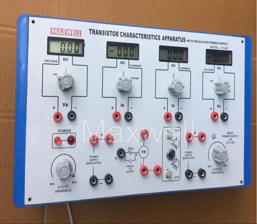 Transistor Characteristics Apparatus with Regulated Power Supplies Cat No.621