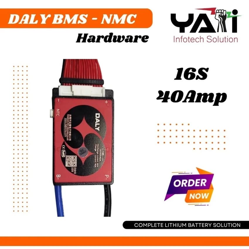 DALY NMC 16S-40AMP HARDWARE BMS - Yati Infotech Solution