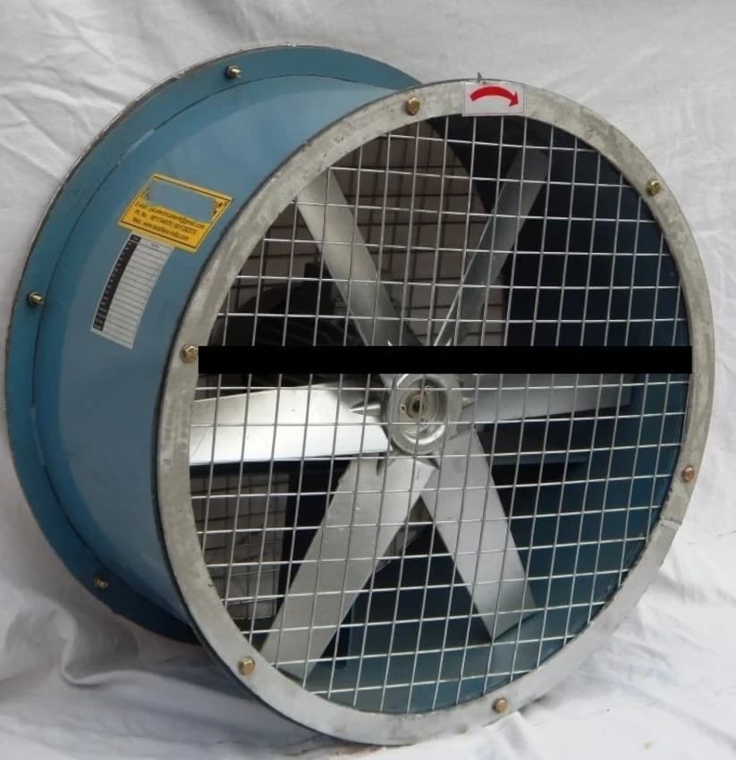 Blue Industrial Tube Axial Fan
