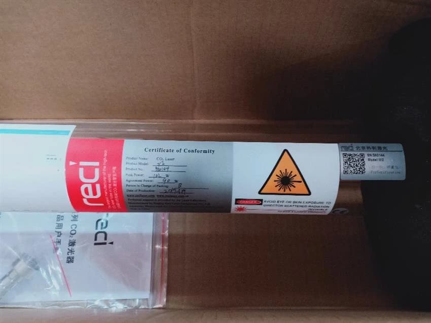 Glass Material 80mm Reci-W4-100W Laser Tube