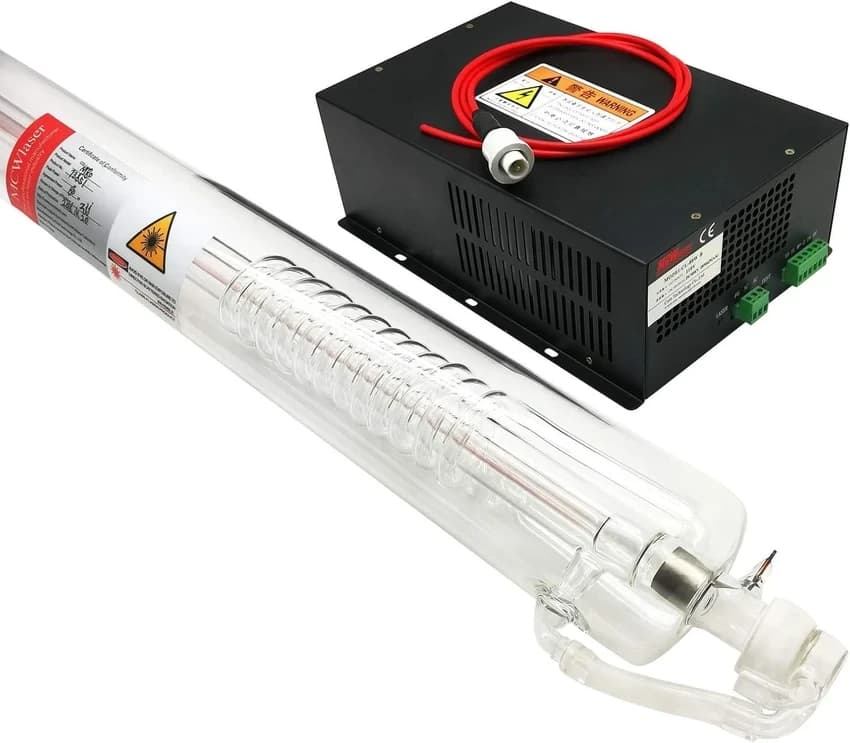 100W Co2 Laser Tube for Leather, Acrylic, and Wood Cutting/Engraving (1200mm)