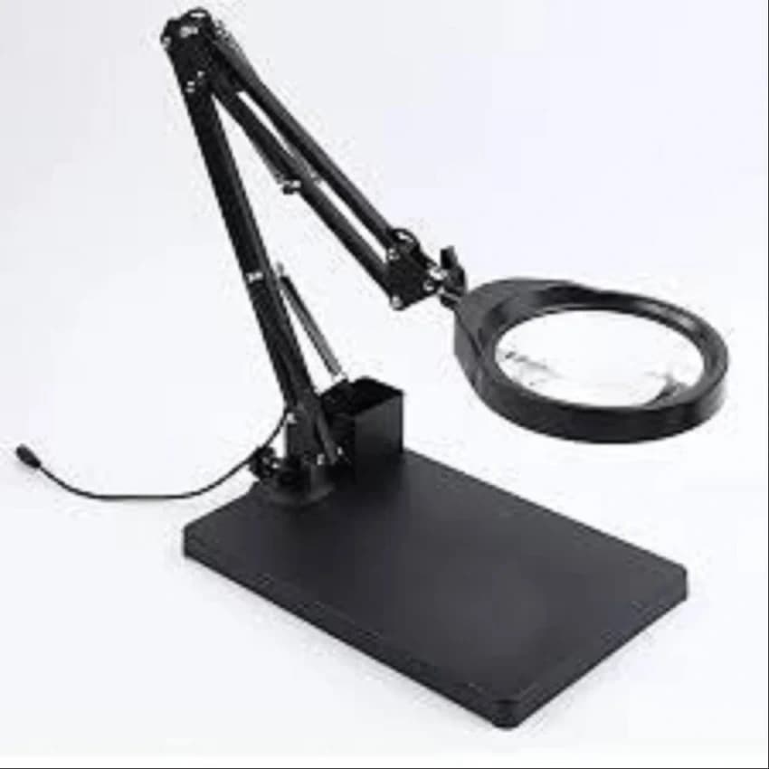 LED magnifier lamp 20X Bench top, Lens Diameter: 100mm