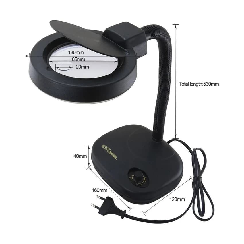 5x Globalss- Table lamp magnifying led lamp, Magnification: 4x, Lens diameter: 90 mm