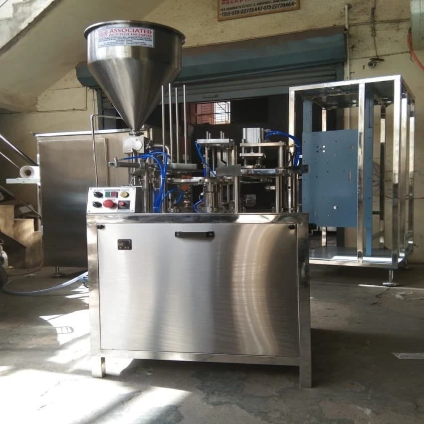 Pack Tech Electric Automatic Yogurt Cup Filling Machine, 2 Hp