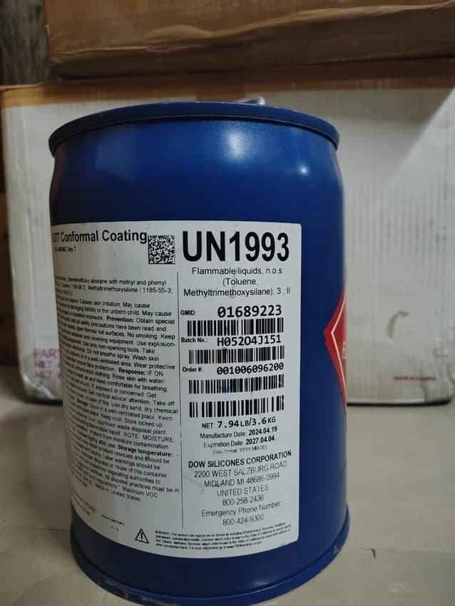 Clear DOWSIL 1-2620 Low VOC Conformal Coating, 4 L, Packaging Type: DRUM