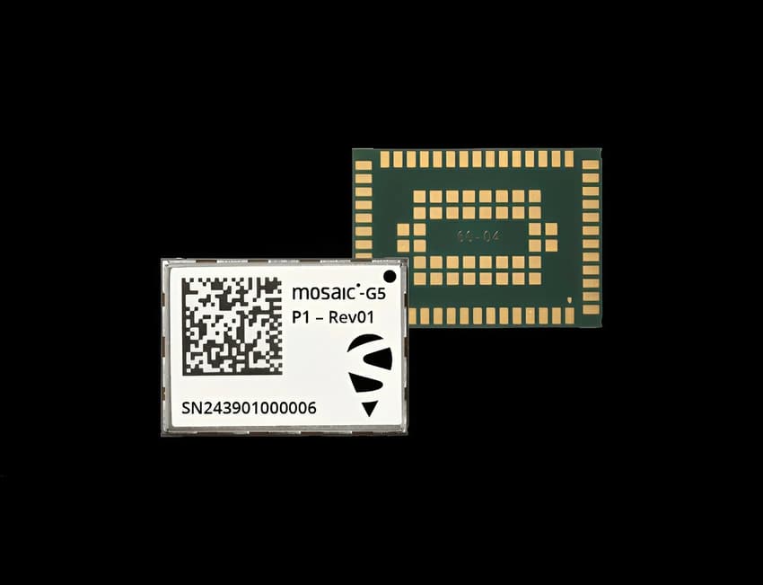 Black Septentrio mosaic-G5 P1 Ultra-Compact Multi-Frequency GNSS Receiver