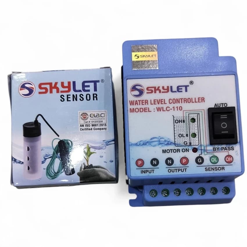 Automatic Wall Mount Water Level Controller - Single Phase, Up to 1 HP for Overhead Tank