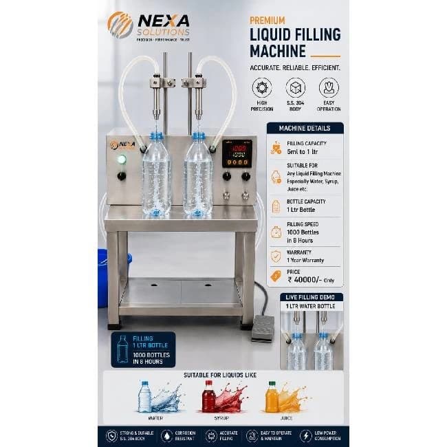 Semi automatic liquid filling machine