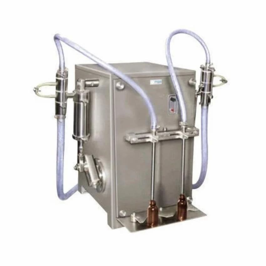Semiautomatic Double Nozzle Liquid Filling Machine