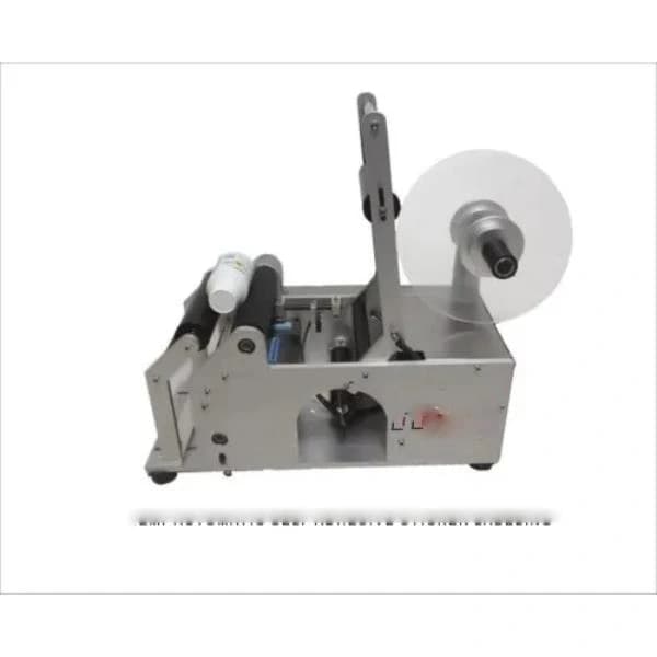 Stainless Steel Round Semi Automatic Sticker Labeling Machine