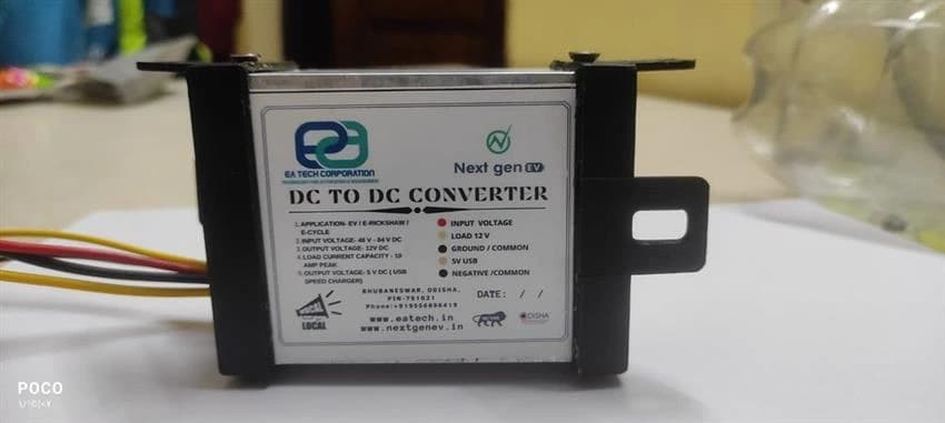 65 V/72 V - 12v 10 Amp Dc To Dc Power Converter, 12 V