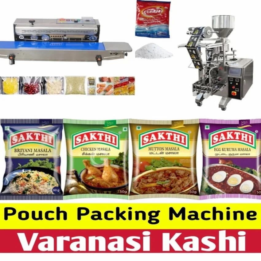 Pouch Packing Machine Horizontal Flow Wrap, Semi Automatic