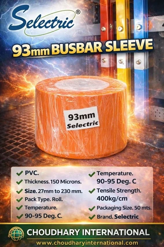 93mm Orange PVC Shrink Sleeves, Voltage Rating: 600Volts