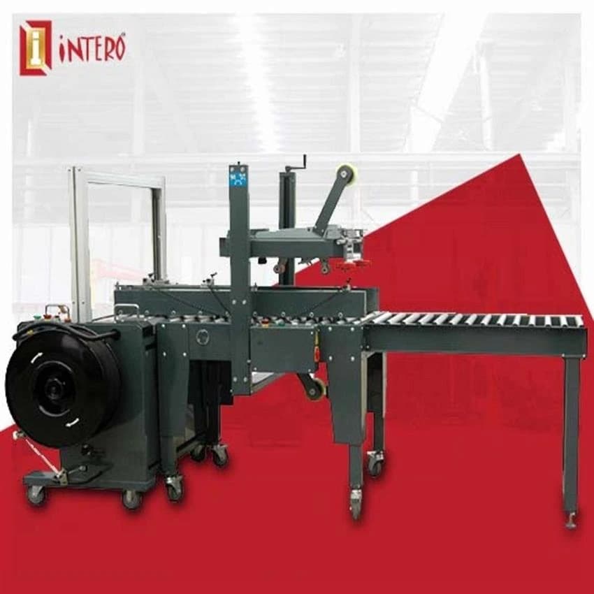 Mild Steel PP Strap And Tape Automatic Packing Line, Capacity: 24 Strap/Min