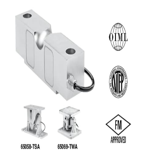 Sensortronics 65058 Double Ended Beam Load Cell, 450 Kg- 45 Ton