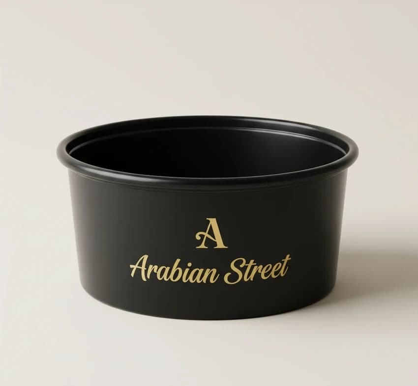 Printed Plastic Food Container, Type: Disposable, Capacity: 850 mL