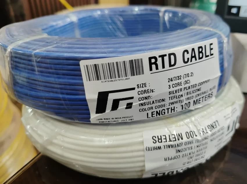 Silicone Teflon Cable, Temperature rating: 0 to 250 C