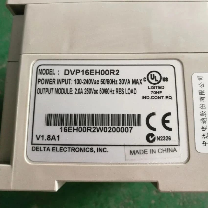Delta Plc , Dvp16eh00r2, Rs 232