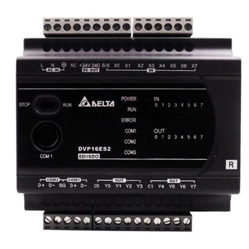 Delta DVP16ES200R 16 Input 16 Output PLC Extension