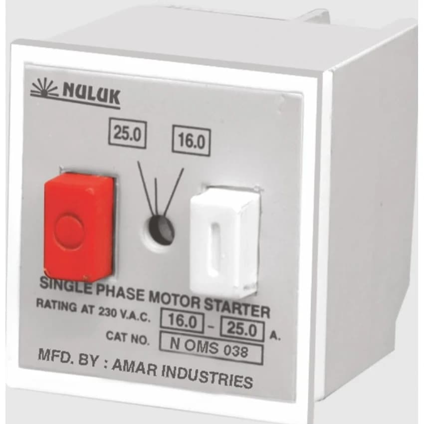 Model Name/Number: N Oms 042 16-25 Single Phase Motor Starter, 25 A