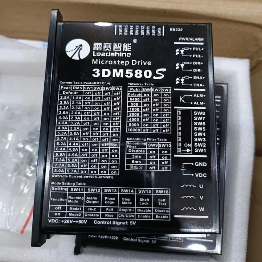 3DM580S Stepper drive, Single Phase, 24V