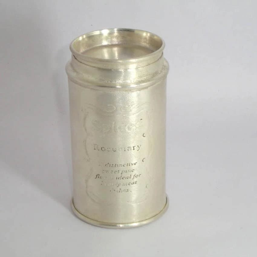 Metal Silver Kitchen Containers, Capacity: 150-300g