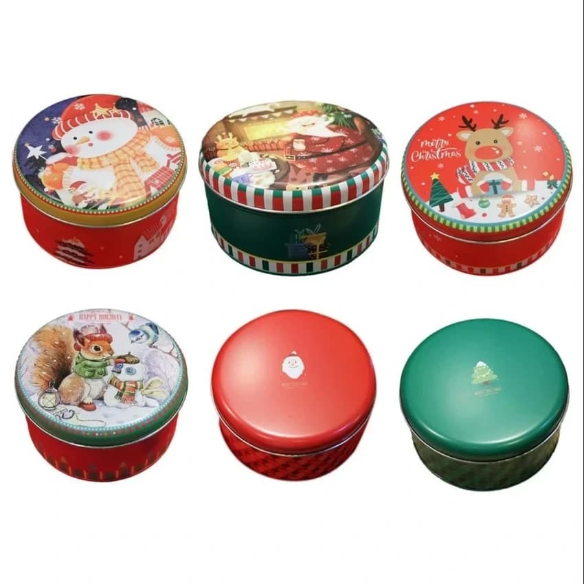 Round Tin Container
