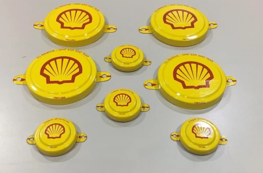 White Printed Cap Seals