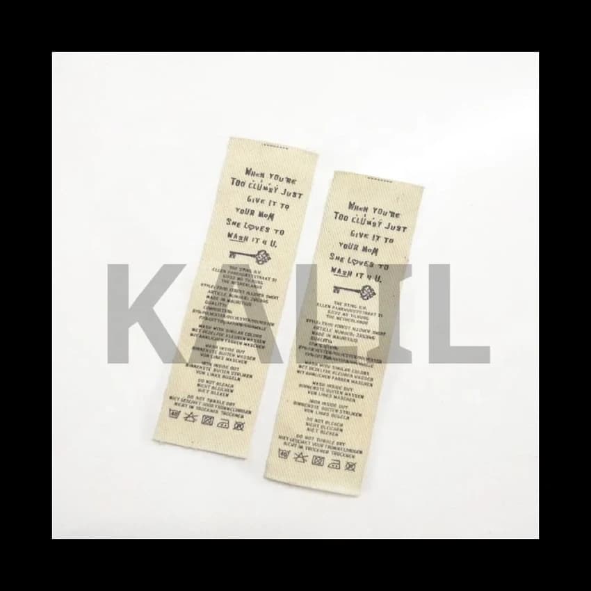 Cotton Printed Clothing Labels