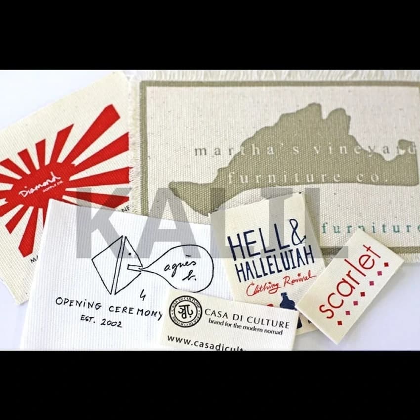 Cotton Printed Fabric Label