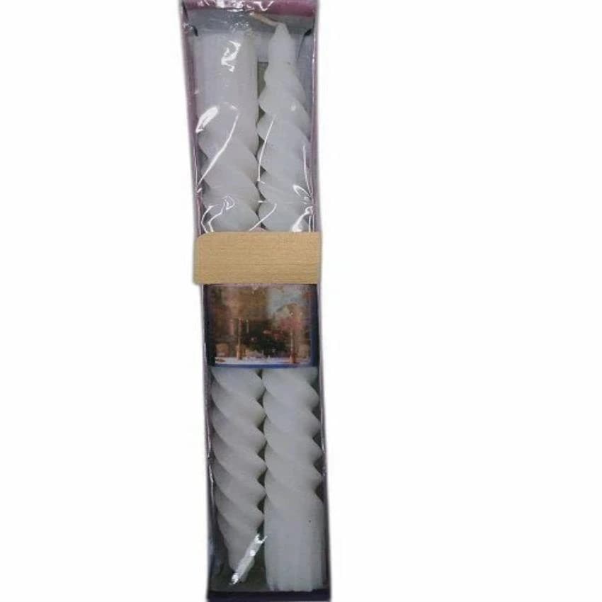 Spiral White Candle